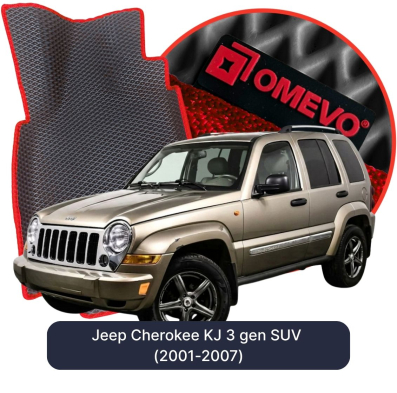 EVA autokoberce OMEVO pre Jeep Cherokee KJ 3. gen SUV (2001-2007)