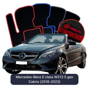 Velúrové autokoberce OMEVO pre Mercedes-Benz E klasa W213 5 gen Cabrio (2016-2023)