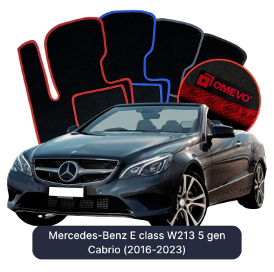 Velúrové autokoberce OMEVO pre Mercedes-Benz E klasa W213 5 gen Cabrio (2016-2023)