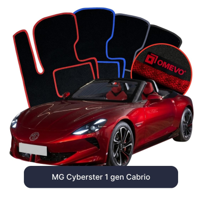 Velúrové autokoberce OMEVO pre MG Cyberster 1 gen Cabrio (2024-2025)