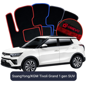 Velúrové autokoberce OMEVO pre SsangYong Tivoli Grand 1 gen SUV (2015-2025)