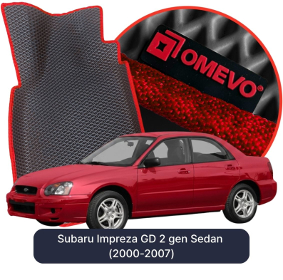 EVA autokoberce OMEVO pre Subaru Impreza GD 2 gen Sedan (2000-2007)