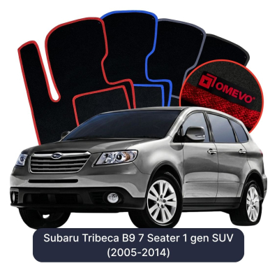 Velúrové autokoberce OMEVO pre Subaru Tribeca 7-miestny B9 1 gen SUV (2005-2014)