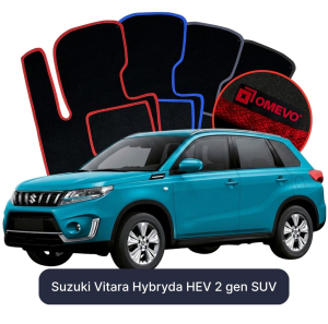 Velúrové autokoberce OMEVO pre Suzuki Vitara Hybrid 2 gen SUV (2015-2025)