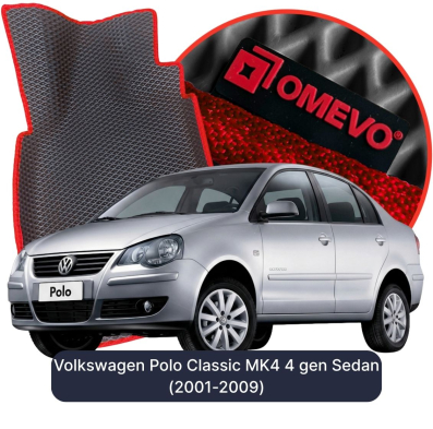 EVA autokoberce OMEVO pre Volkswagen Polo Classic MK4 4. gen Sedan (2001-2009)