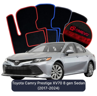 Velúrové autokoberce OMEVO pre Toyota Camry Prestige XV70 8 gen Sedan (2017-2024)