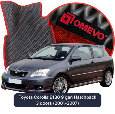 EVA autokoberce OMEVO pre Toyota Corolla E130 9 gen Hatchback 3 dvere (2001-2007)