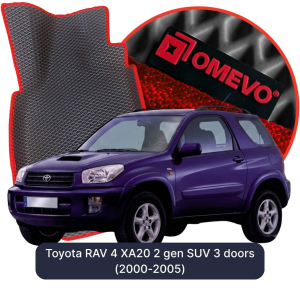 OMEVO 5D Pro Autokoberce do Toyota RAV 4 XA20 2 gen SUV 3 dvere (2000-2005)