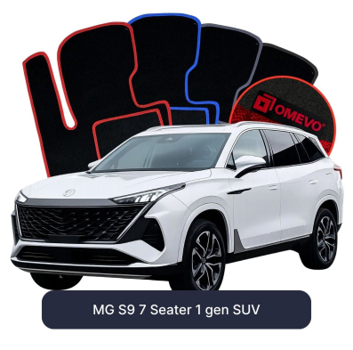 Velúrové autokoberce OMEVO pre MG S9 7 mest 1 gen SUV (2024-2026)