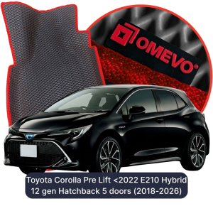 OMEVO 5D Pro Autokoberce do Toyota Corolla Pred Lift <2022 E210 Hybryda 12. gen Hatchback 5 dverový (2018-2026)