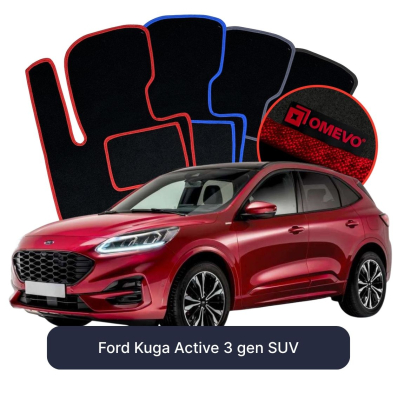Velúrové autokoberce OMEVO pre Ford Kuga Active 3 gen SUV (2019-2026)