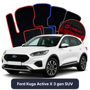 Velúrové autokoberce OMEVO pre Ford Kuga Active X 3 gen SUV (2019-2025)