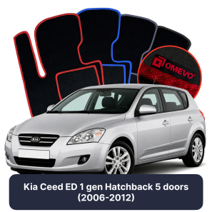Velúrové autokoberce OMEVO pre Kia Ceed ED 1 gen Hatchback 5 dverí (2006-2012)