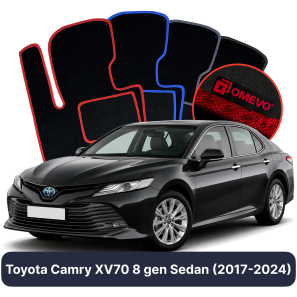 Velúrové autokoberce OMEVO pre Toyota Camry XV70 8 gen Sedan (2017-2024)