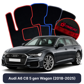 Velúrové autokoberce OMEVO pre Audi A6 C8 5 gen Kombi (2018-2024)