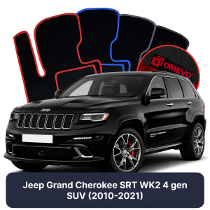Velúrové autokoberce OMEVO pre Jeep Grand Cherokee SRT WK2 4 gen SUV (2010-2021)
