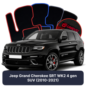 Velúrové autokoberce OMEVO pre Jeep Grand Cherokee SRT WK2 4 gen SUV (2010-2021)