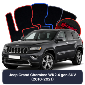 Velúrové autokoberce OMEVO pre Jeep Grand Cherokee WK2 4 gen SUV (2010-2021)