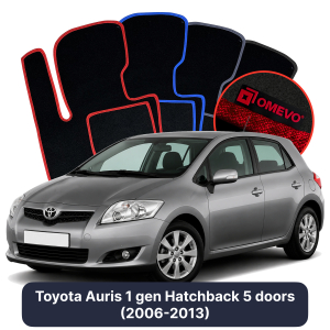 Velúrové autokoberce OMEVO pre Toyota Auris 1 gen Hatchback 5 dverí (2006-2013)