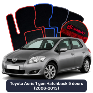 Velúrové autokoberce OMEVO pre Toyota Auris 1 gen Hatchback 5 dverí (2006-2013)