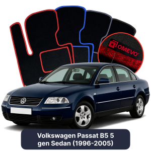 Velúrové autokoberce OMEVO pre Volkswagen Passat B5 5 gen Sedan (1996-2005)
