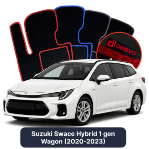 Velúrové autokoberce OMEVO pre Suzuki Swace Hybrid 1 gen Kombi (2020-2023)