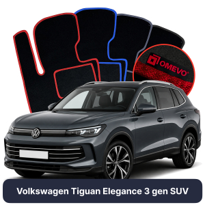 Velúrové autokoberce OMEVO pre Volkswagen Tiguan Elegance 3 gen SUV (2023-2025)