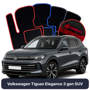 Velúrové autokoberce OMEVO pre Volkswagen Tiguan Elegance 3 gen SUV (2023-2025)