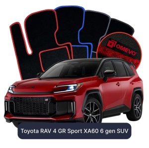 Velúrové autokoberce OMEVO pre Toyota RAV 4 GR Sport XA60 6 gen SUV (2025-2026)