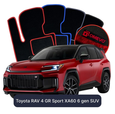 Velúrové autokoberce OMEVO pre Toyota RAV 4 GR Sport XA60 6 gen SUV (2025-2026)