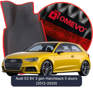 OMEVO 5D Pro Autokoberce do Audi S3 8V 3 gen Hatchback 5 dverí (2012-2020)