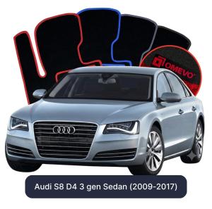 Velúrové autokoberce OMEVO pre Audi S8 D4 3 gen Sedan (2009-2017)