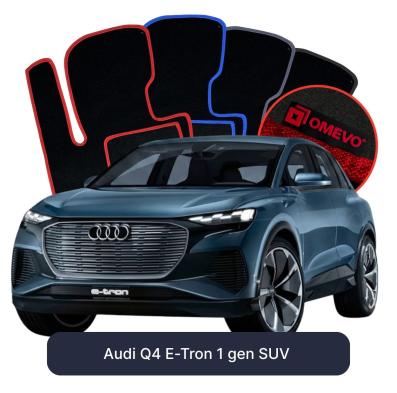 Velúrové autokoberce OMEVO pre Audi Q4 E-Tron 1 gen SUV (2021-2026)