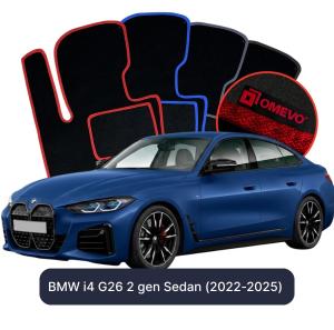 Velúrové autokoberce OMEVO pre BMW i4 G26 2 gen Sedan (2022-2025)