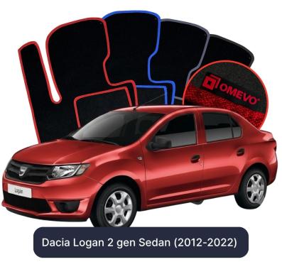 Velúrové autokoberce OMEVO pre Dacia Logan 2 gen Sedan (2012-2022)