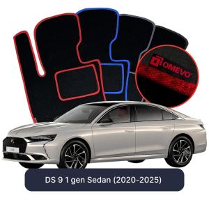 Velúrové autokoberce OMEVO pre DS 9 1 gen Sedan (2020-2025)