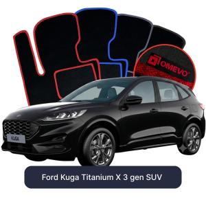 Velúrové autokoberce OMEVO pre Ford Kuga Titanium X 3 gen SUV (2019-2026)
