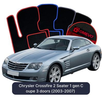 Velúrové autokoberce OMEVO pre Chrysler Crossfire 2 mesta 1 gen Kupe 3 dvere (2003-2007)