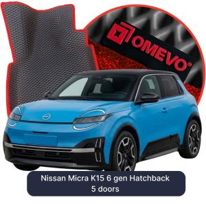 OMEVO 5D Pro Autokoberce do Nissan Micra K15 6 gen Hatchback 5 dverí (2025-2026)