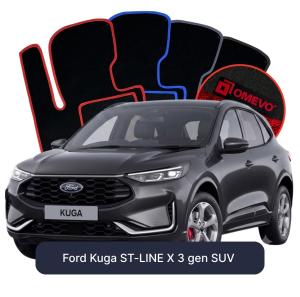 Velúrové autokoberce OMEVO pre Ford Kuga ST-LINE X 3 gen SUV (2019-2026)