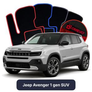 Velúrové autokoberce OMEVO pre Jeep Avenger 1 gen SUV (2023-2025)