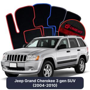 Velúrové autokoberce OMEVO pre Jeep Grand Cherokee 3 gen SUV (2004-2010)