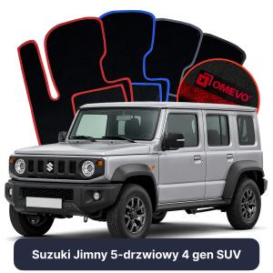 Velúrové autokoberce OMEVO pre Suzuki Jimny 5-dverový 4 gen SUV (2018-2025)