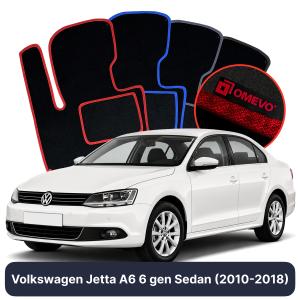 Velúrové autokoberce OMEVO pre Volkswagen Jetta A6 6 gen Sedan (2010-2018)