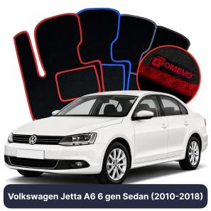 Velúrové autokoberce OMEVO pre Volkswagen Jetta A6 6 gen Sedan (2010-2018)
