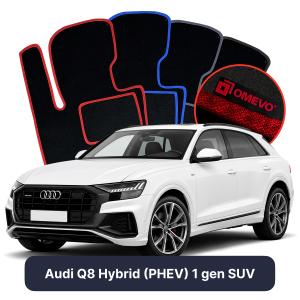 Velúrové autokoberce OMEVO pre Audi Q8 Hybrid (PHEV) 1 gen SUV (2018–2025)