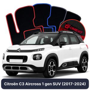 Velúrové autokoberce OMEVO pre Citroën C3 Aircross 1 gen SUV (2017-2024)