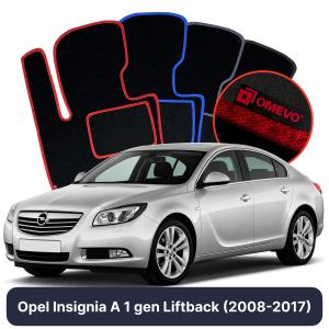 Velúrové autokoberce OMEVO pre Opel Insignia A 1 gen Liftback (2008-2017)