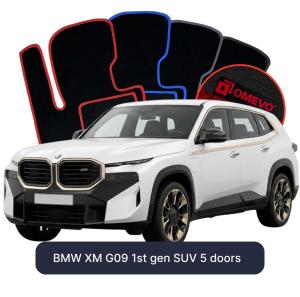 Velúrové autokoberce OMEVO pre BMW XM G09 1. gen SUV 5 dverí (2022-2026)