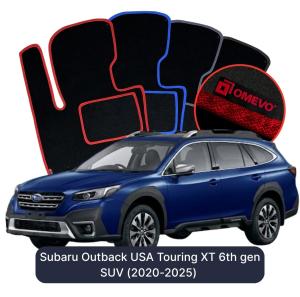 Velúrové autokoberce OMEVO pre Subaru Outback USA Touring XT 6 gen SUV (2020-2025)